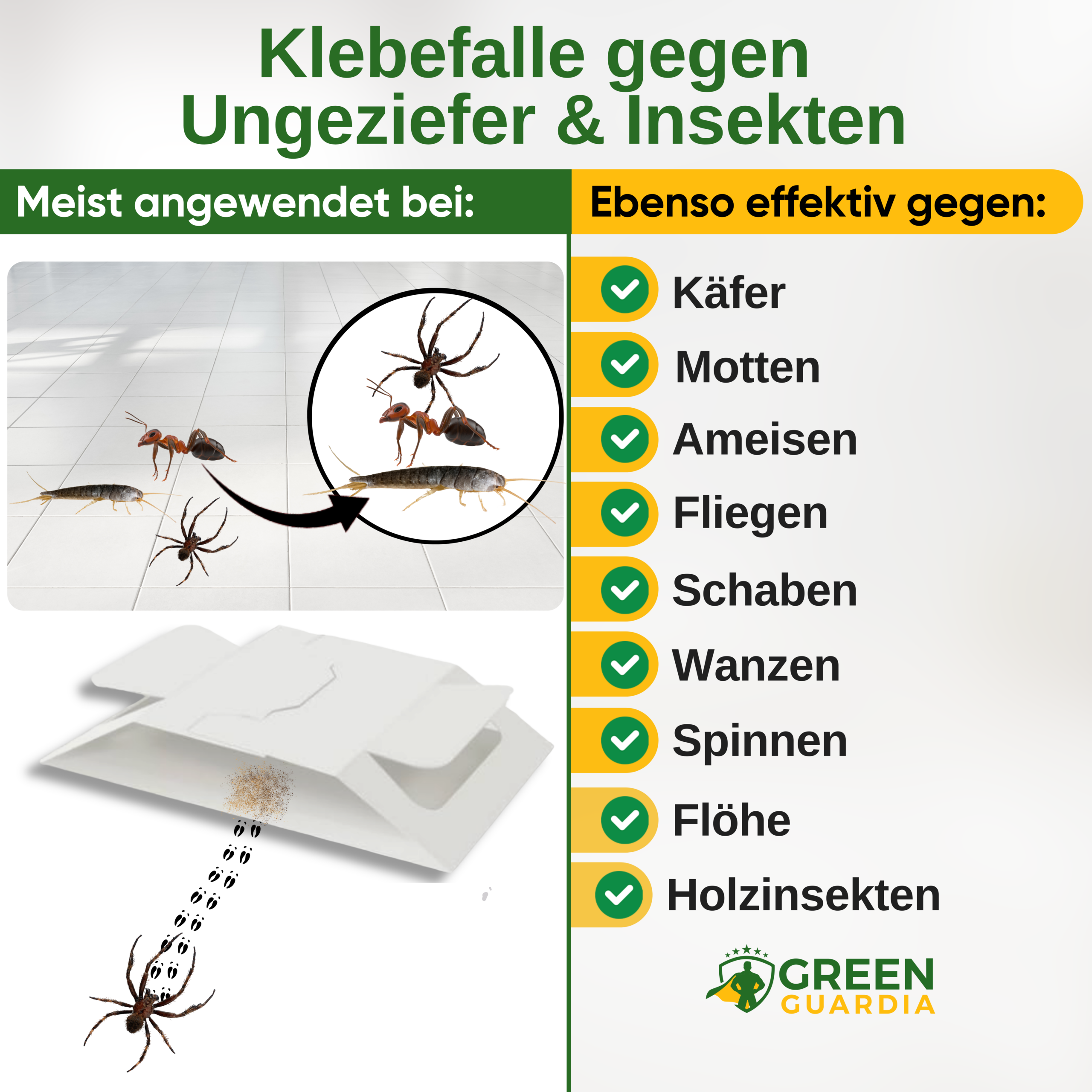 Ongedierte-/insectenval met speciaal lokmiddel