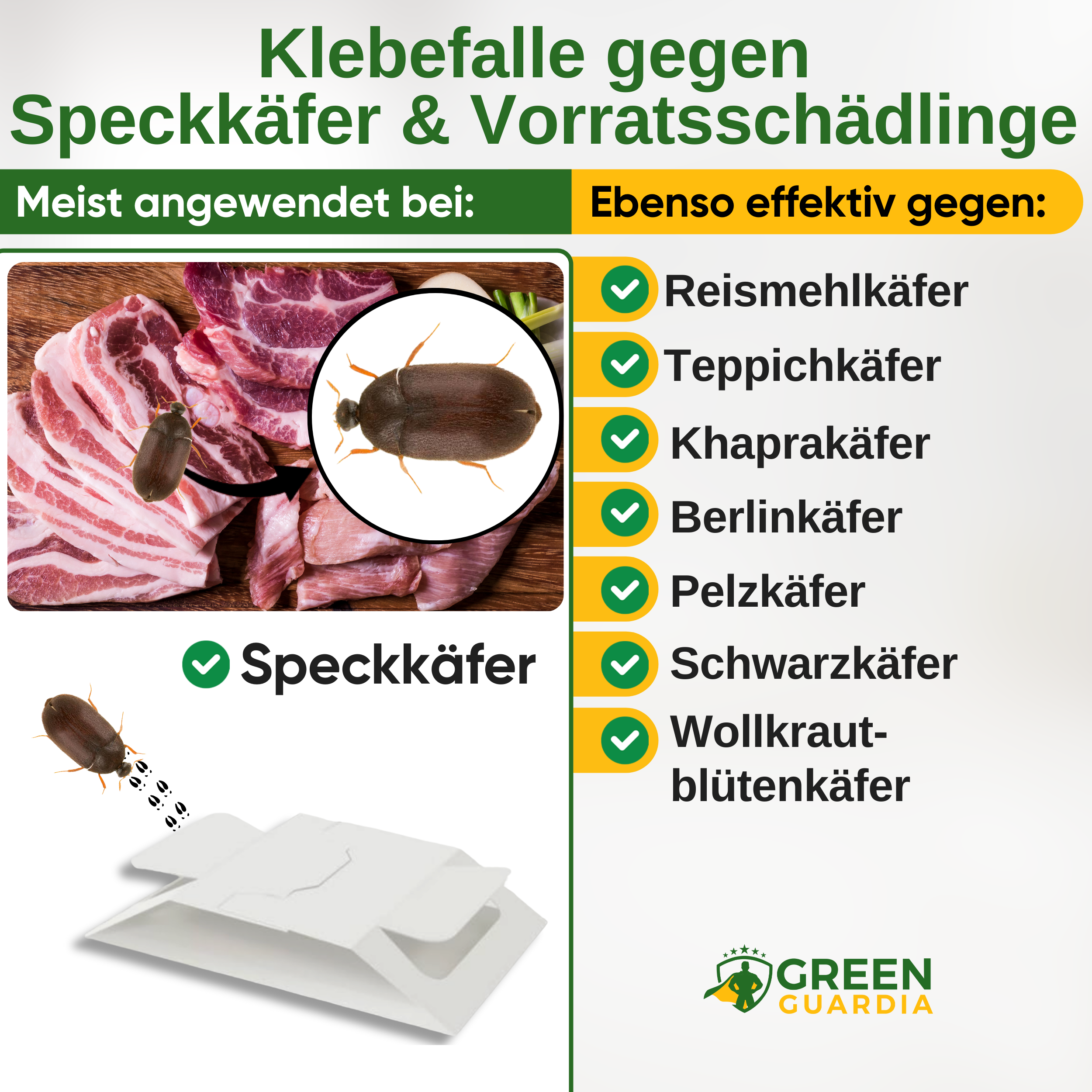 Voorraadkeverval met speciaal lokmiddel