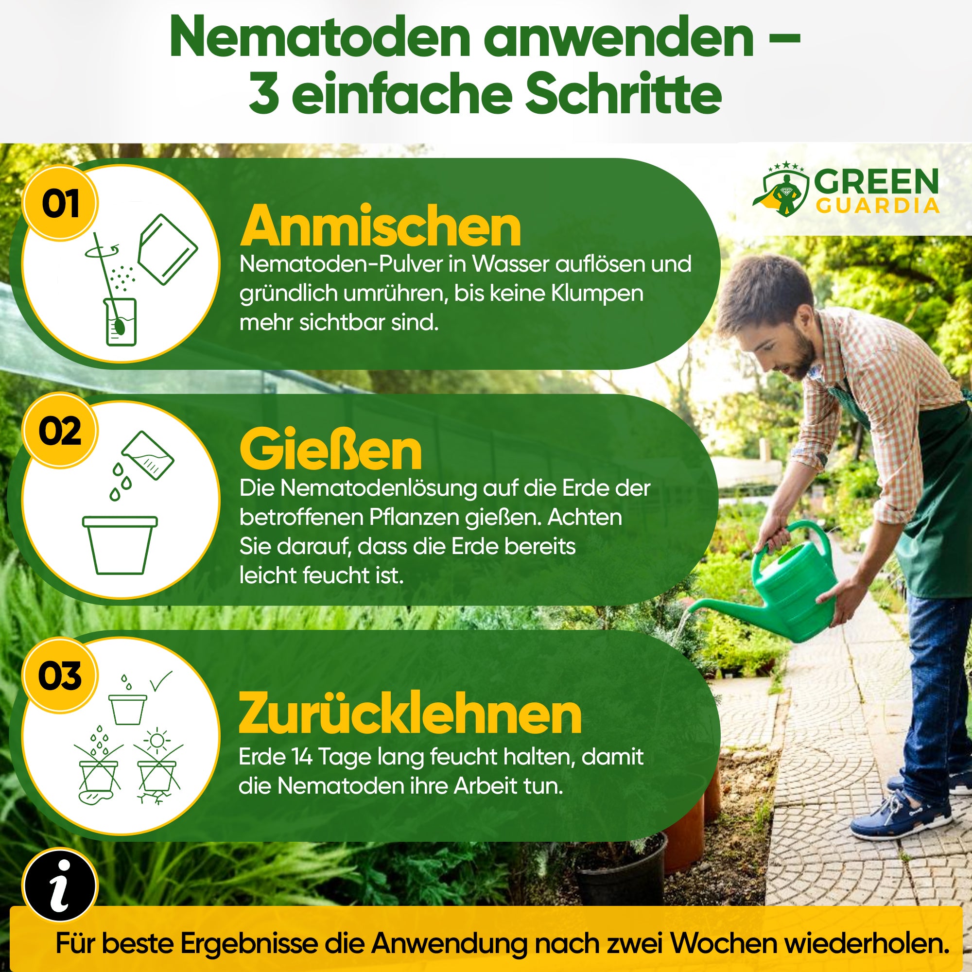 SF nematodes against fungus gnats, codling moths & ants