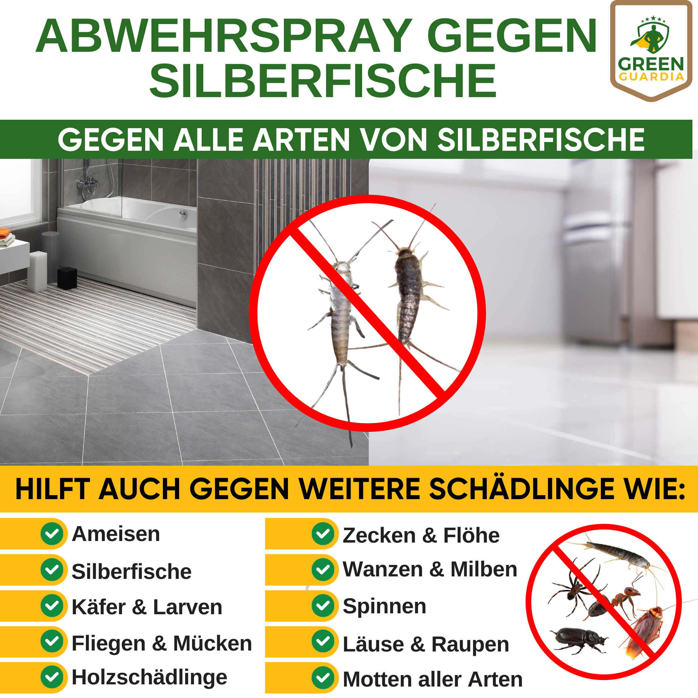 Zilvervisjeswerende spray met geconcentreerde werking