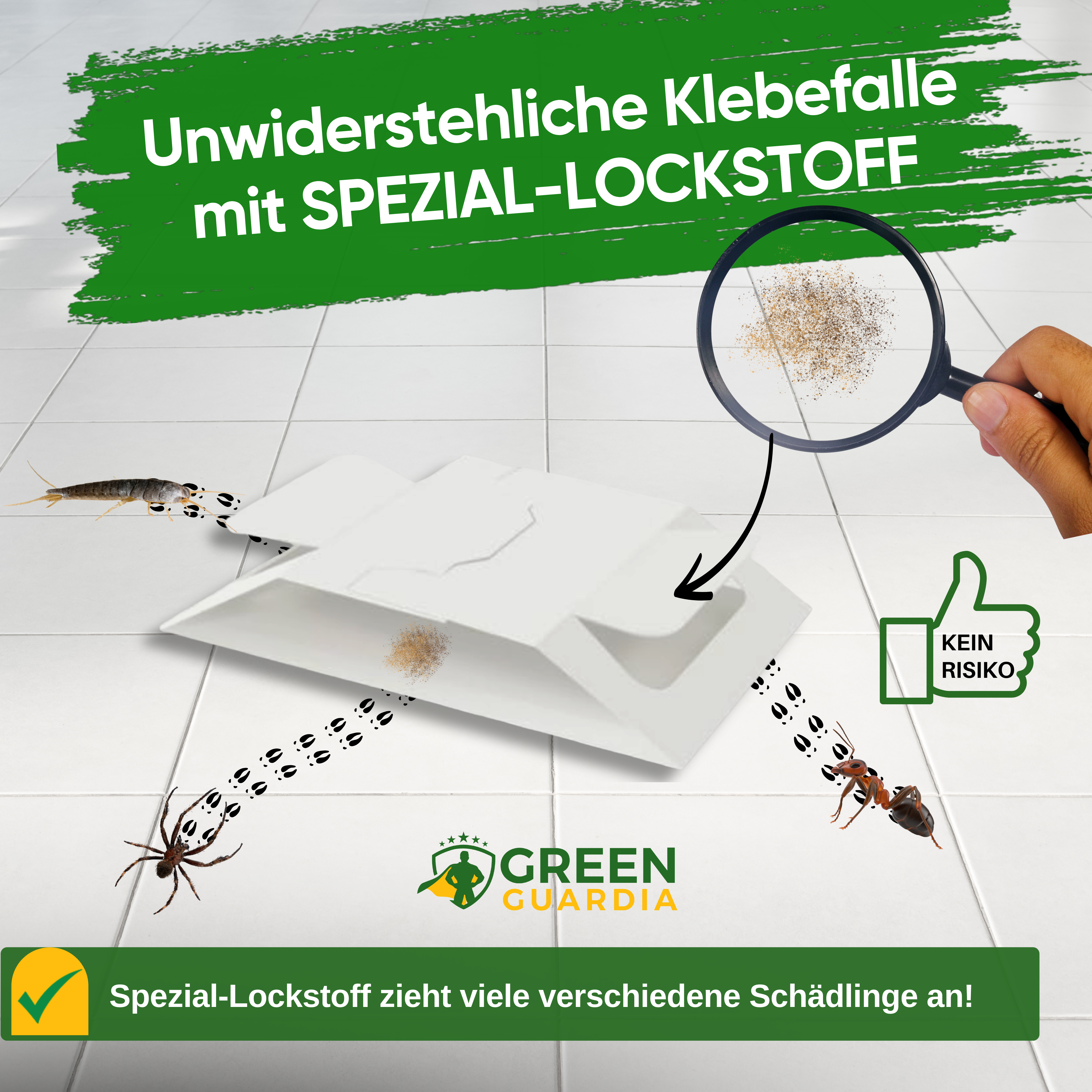 Ongedierte-/insectenval met speciaal lokmiddel