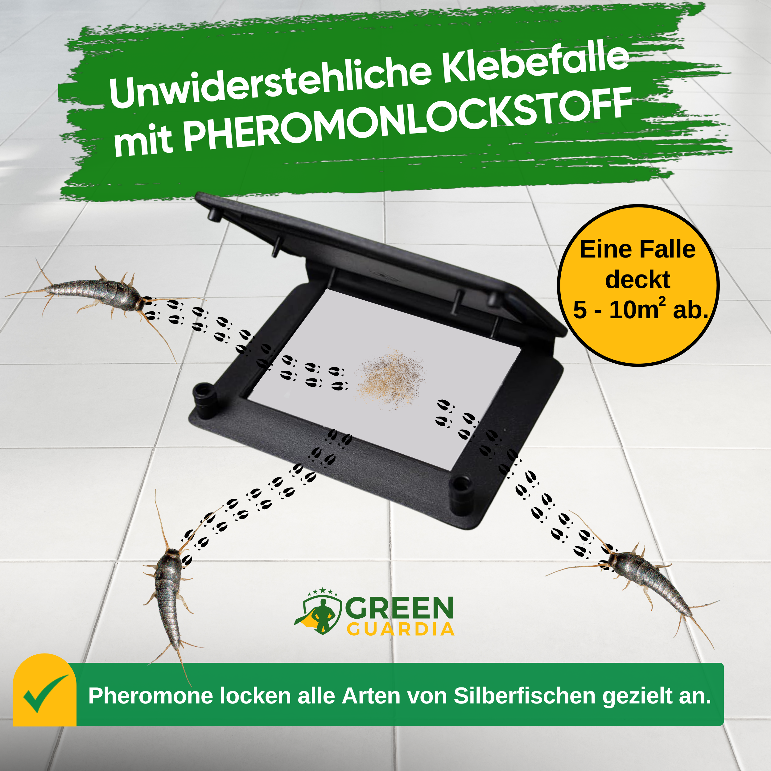 Zilvervisjesval met feromonenlokstof