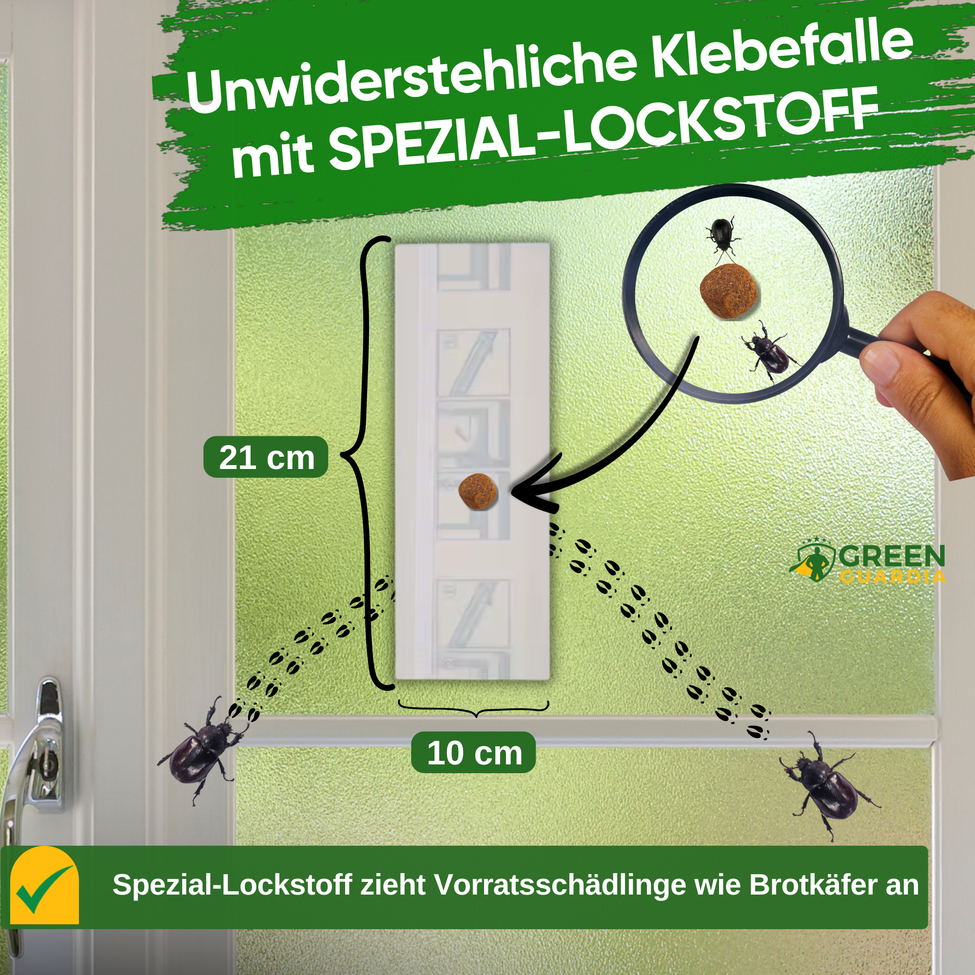 Broodkever raamval met speciaal lokmiddel