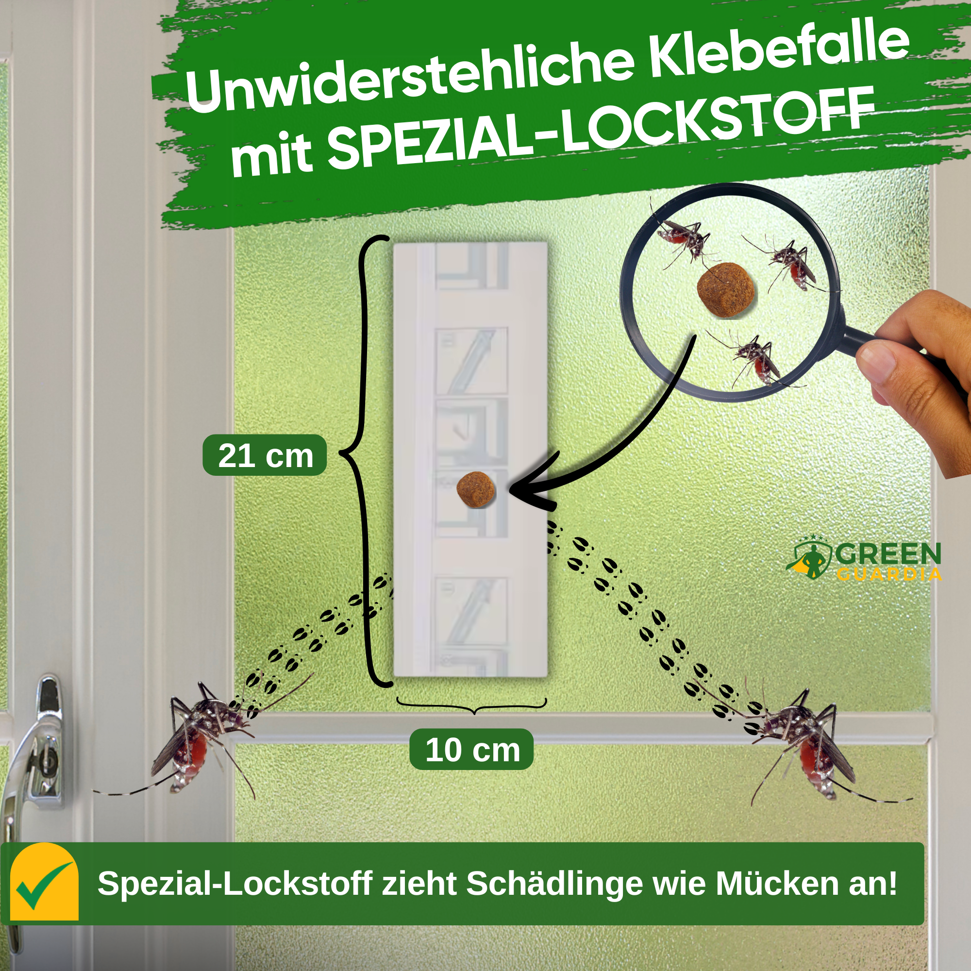 Muggenraamval met speciaal lokmiddel
