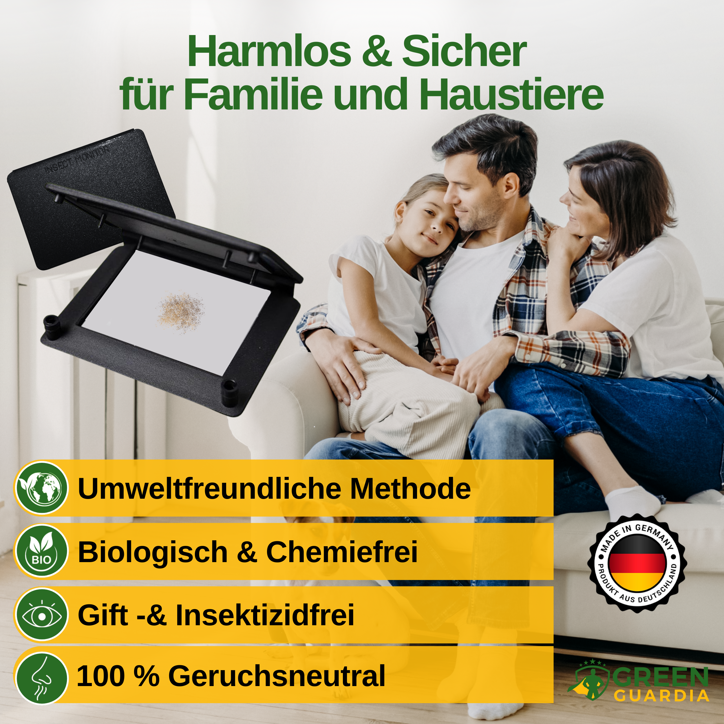 Kakerlaken / Schaben Falle mit Pheromon-Lockstoff