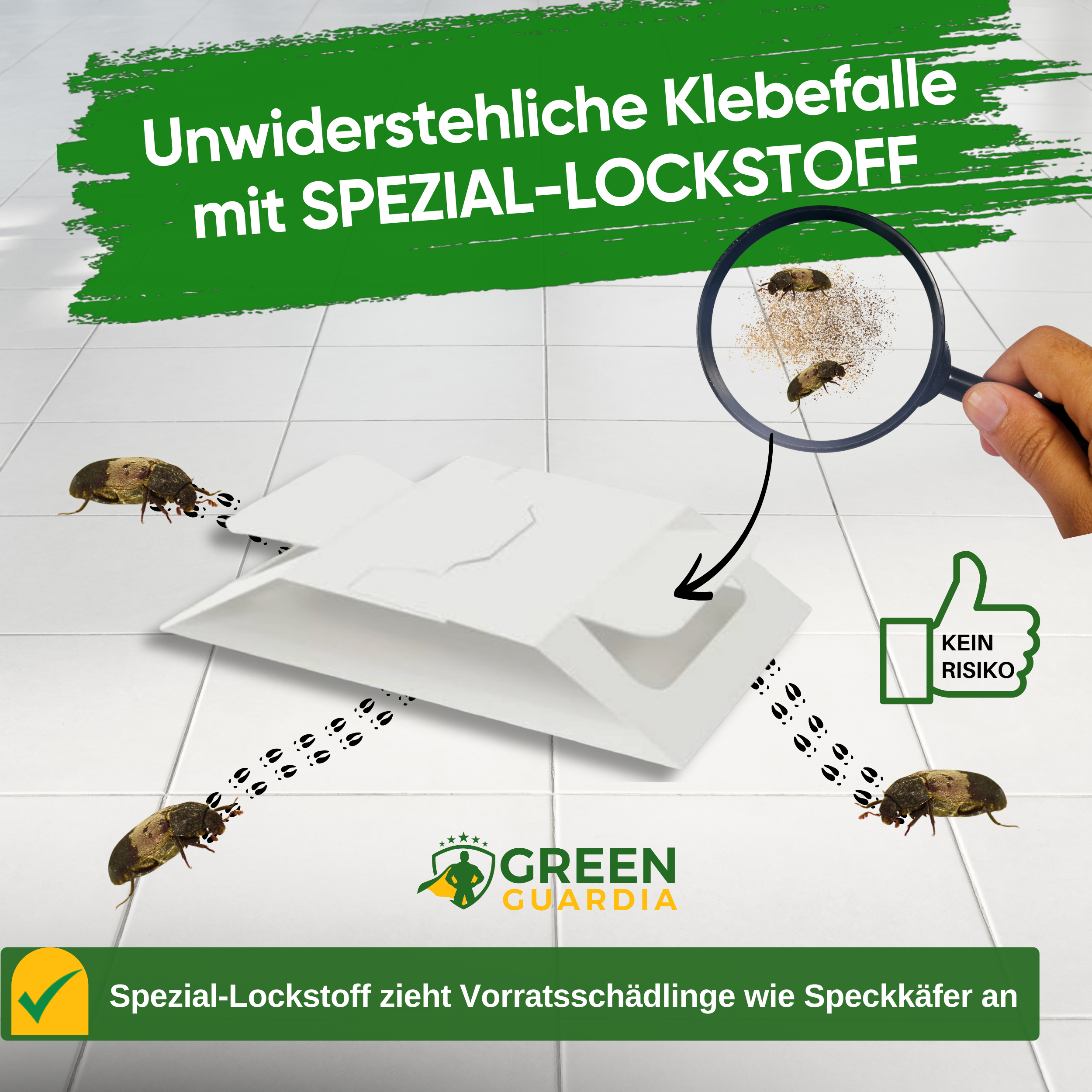 Voorraadkeverval met speciaal lokmiddel