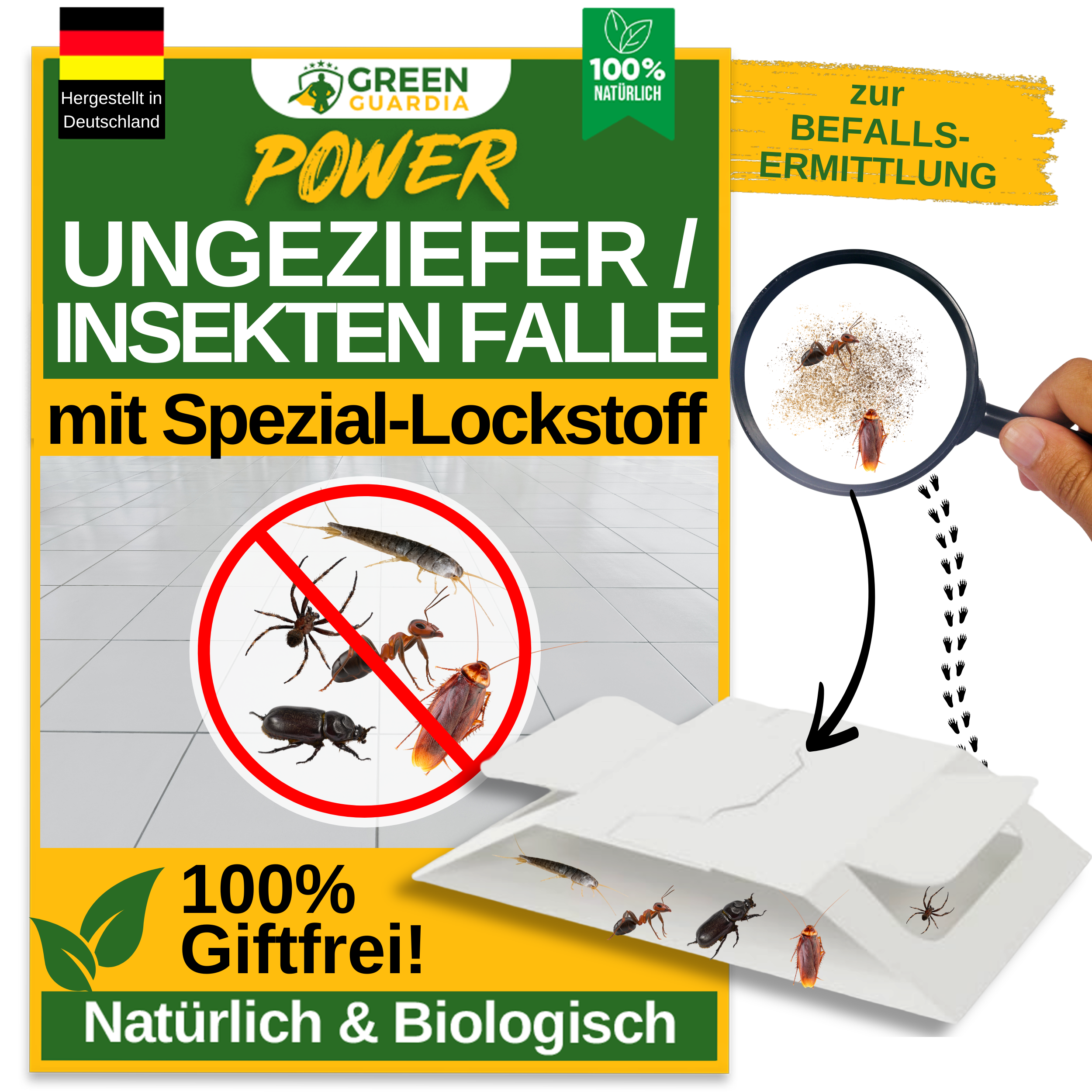 Ongedierte-/insectenval met speciaal lokmiddel