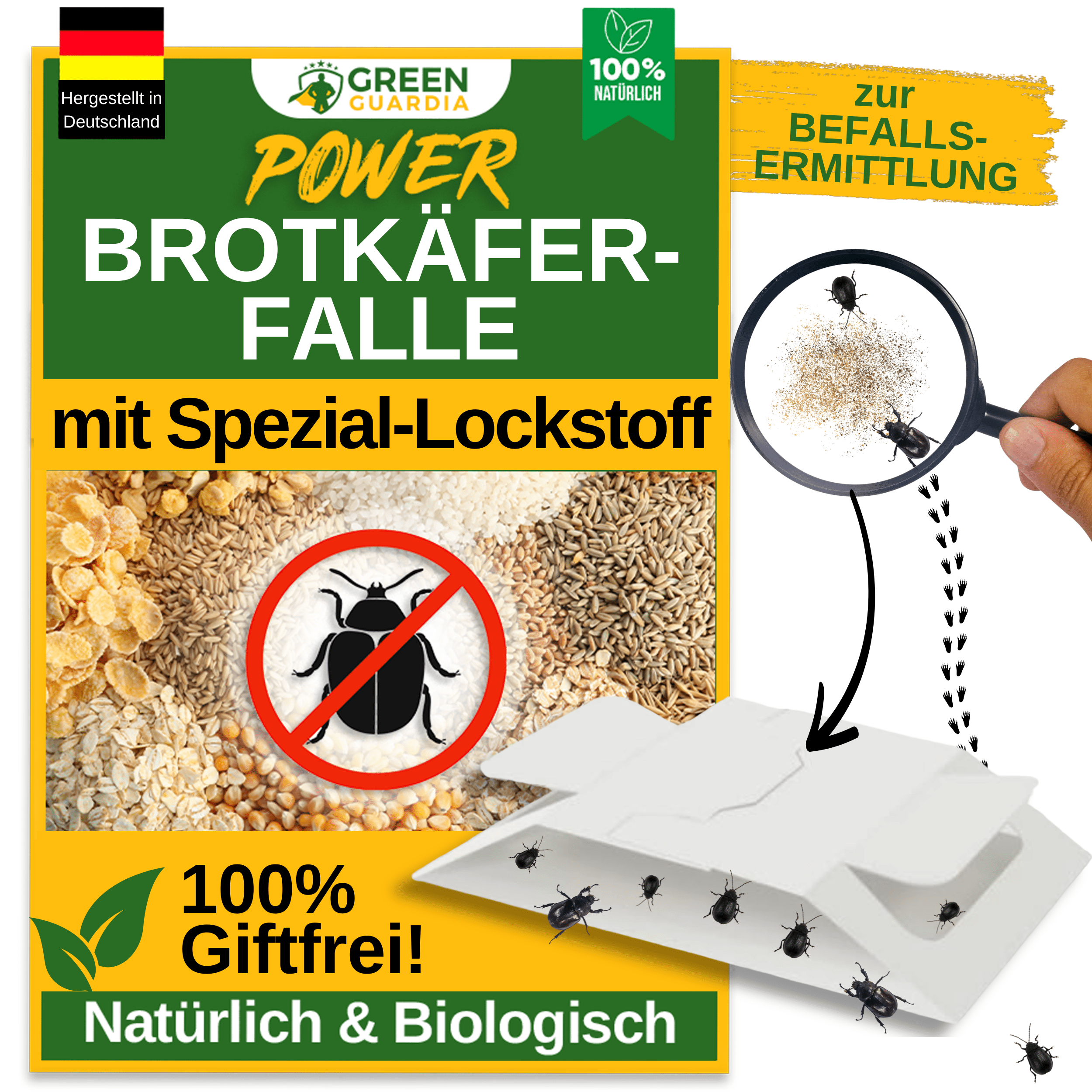 Brotkäfer Falle mit Spezial - Lockstoff - Green Guardia - Ihr Experte für Schädlinge und Pflanzen
