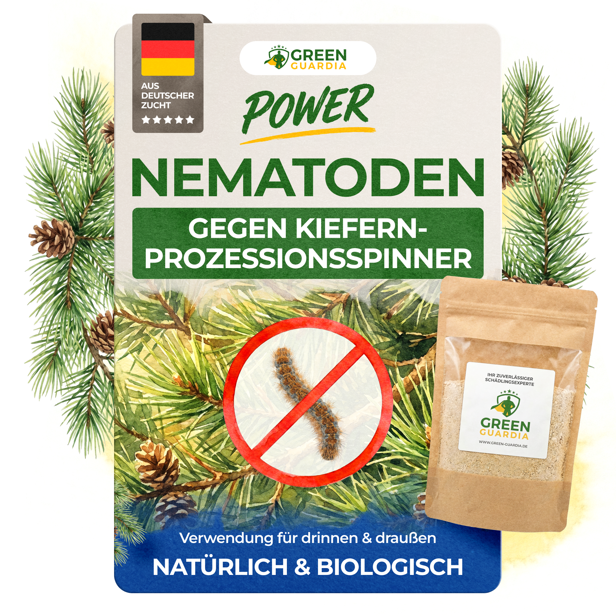 Nematoden gegen Kiefernprozessionsspinner