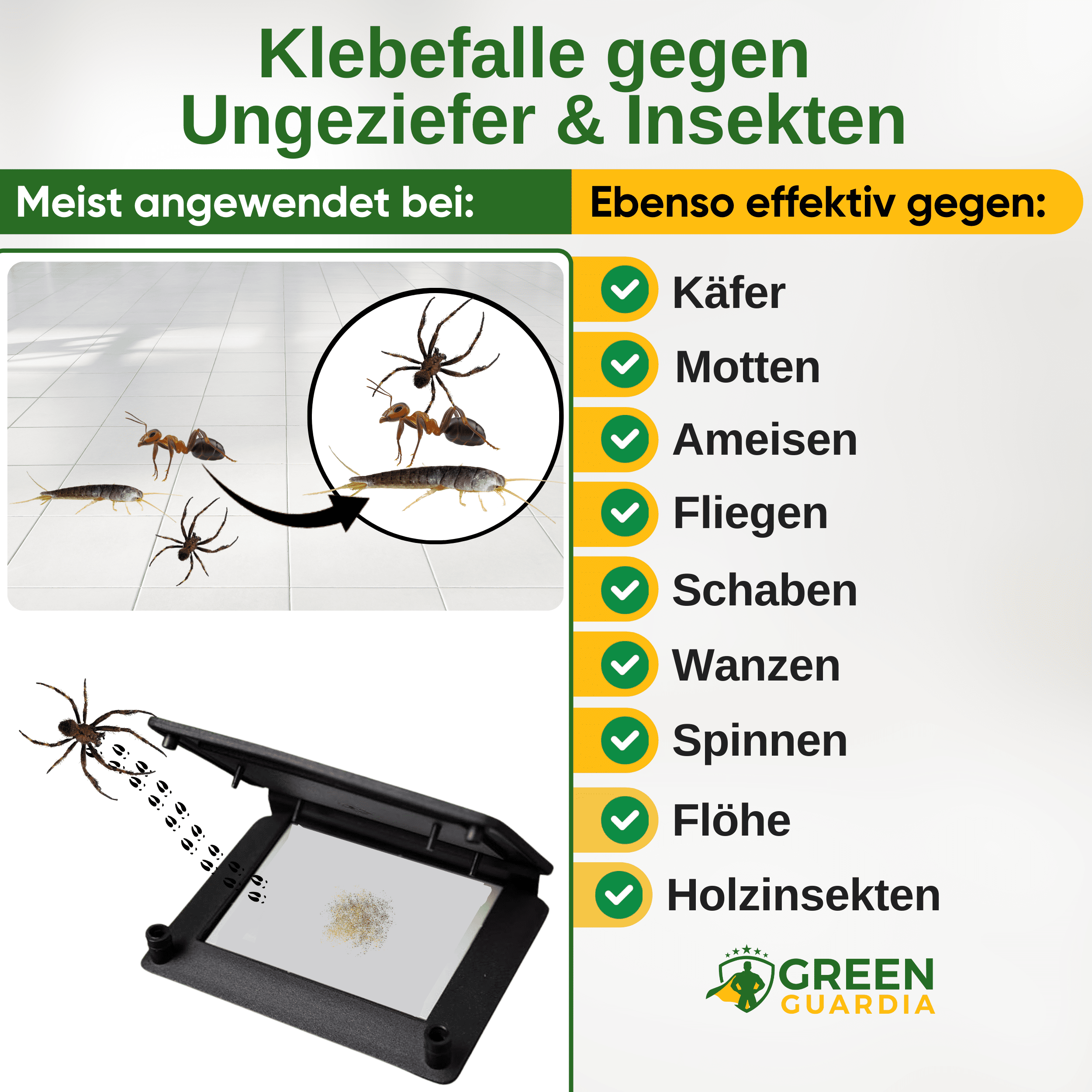 Ungeziefer / Insekten Falle mit Pheromon - Lockstoff - Green Guardia - Ihr Experte für Schädlinge und Pflanzen