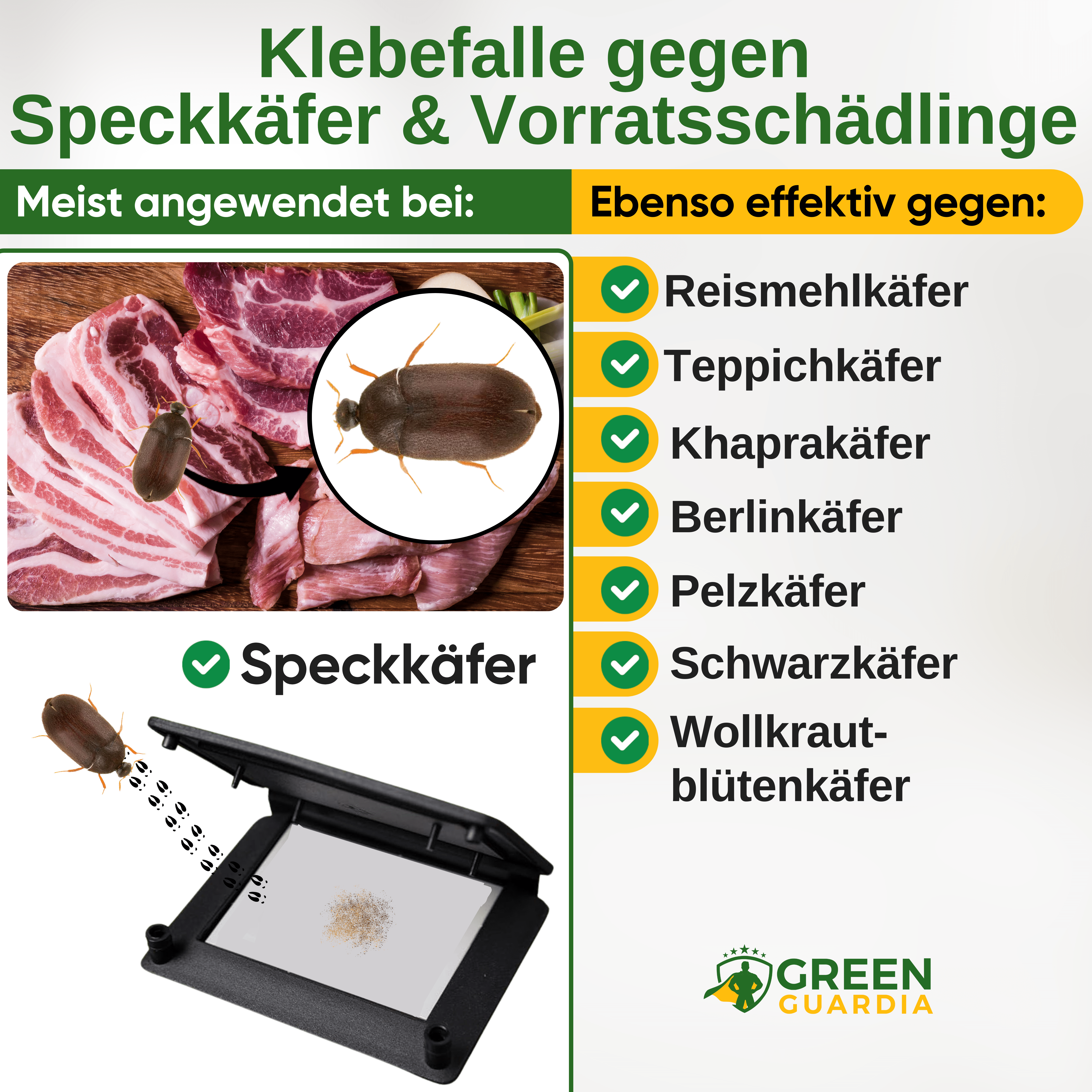Voorraadkeverval met feromonenlokstof