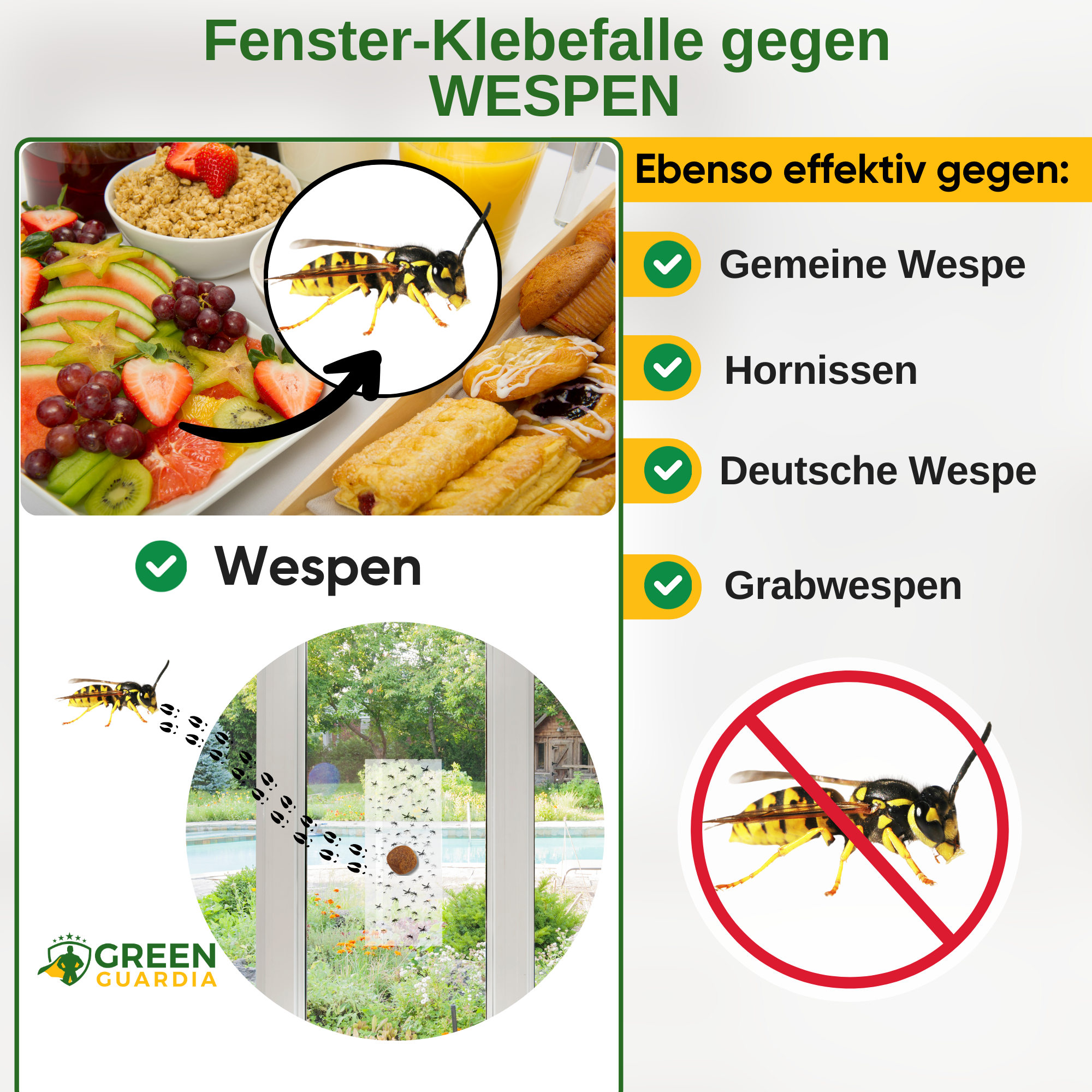 Wespenraamval met speciaal lokmiddel