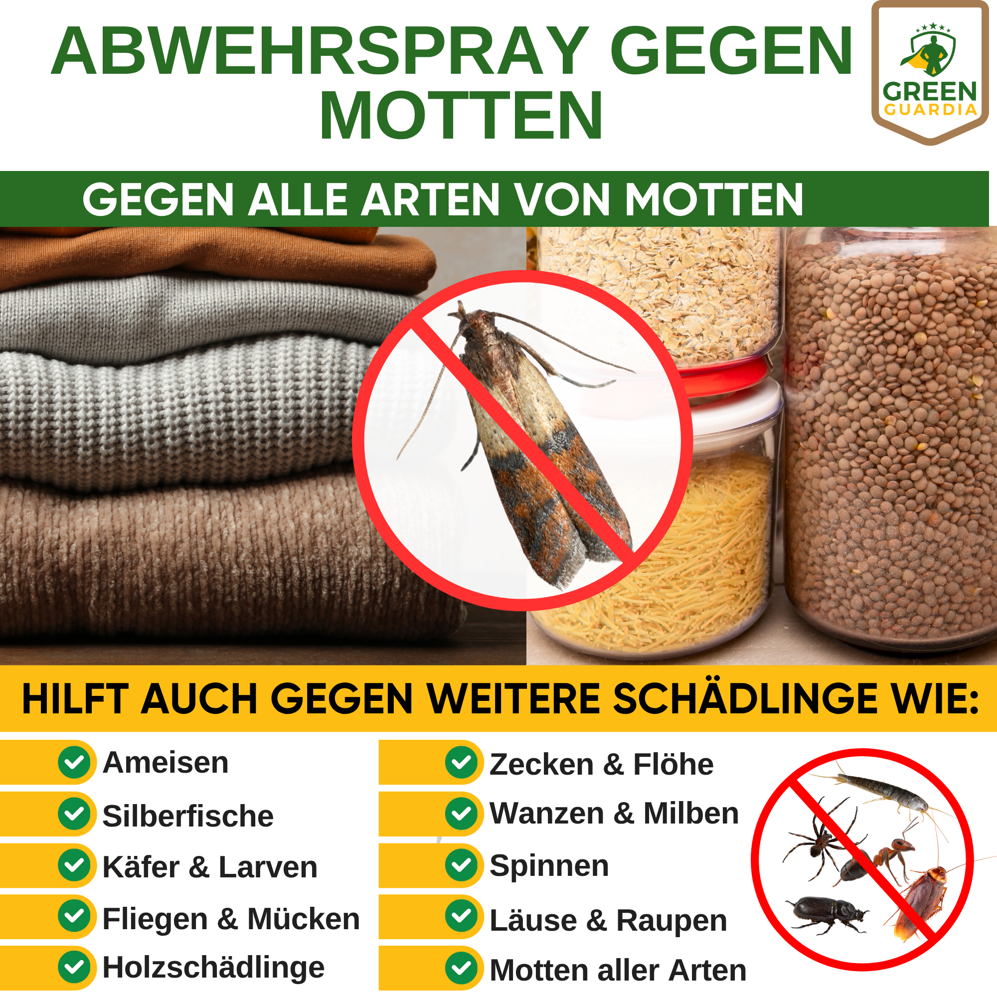Mottenwerende spray met geconcentreerde werking