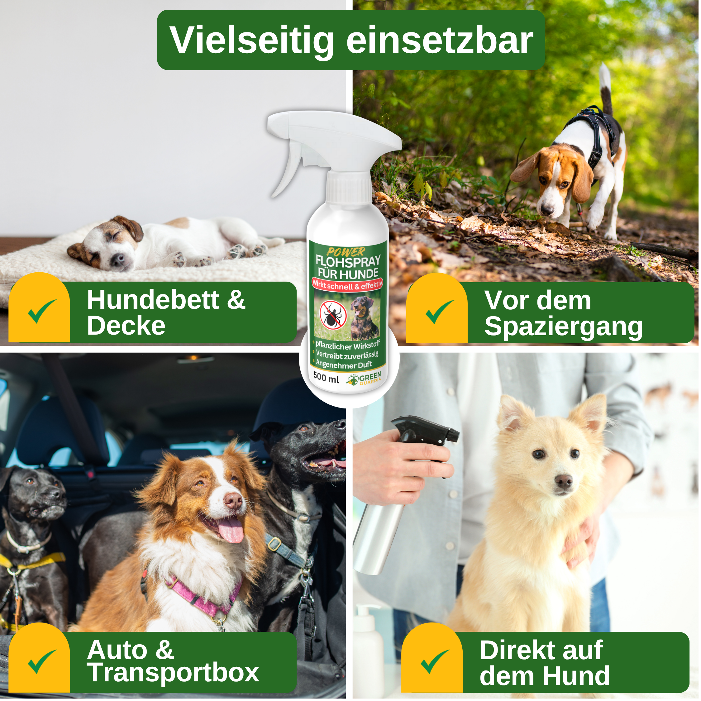 Tekenwerende spray met geconcentreerde werking voor honden