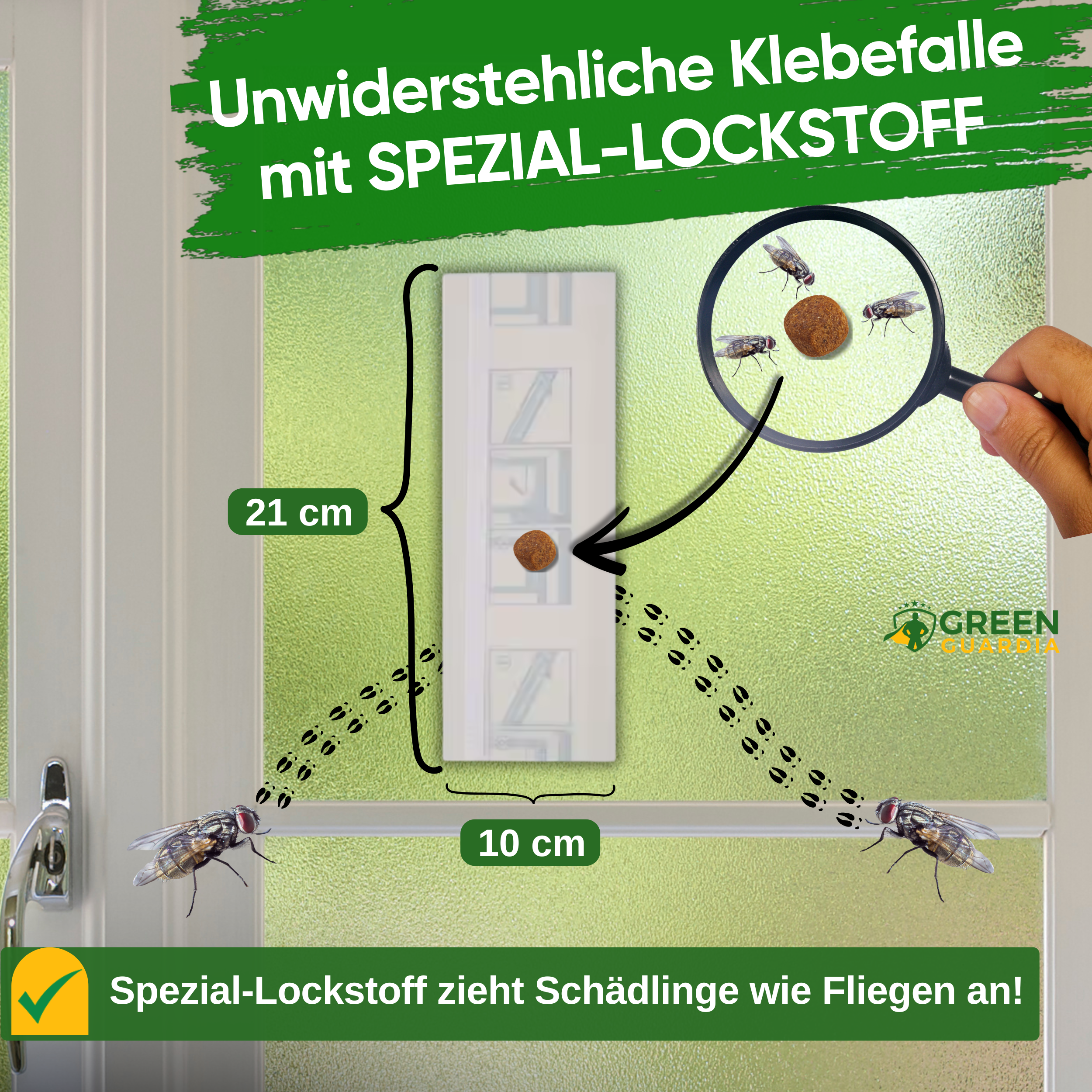 Vliegenraamval met speciaal lokmiddel