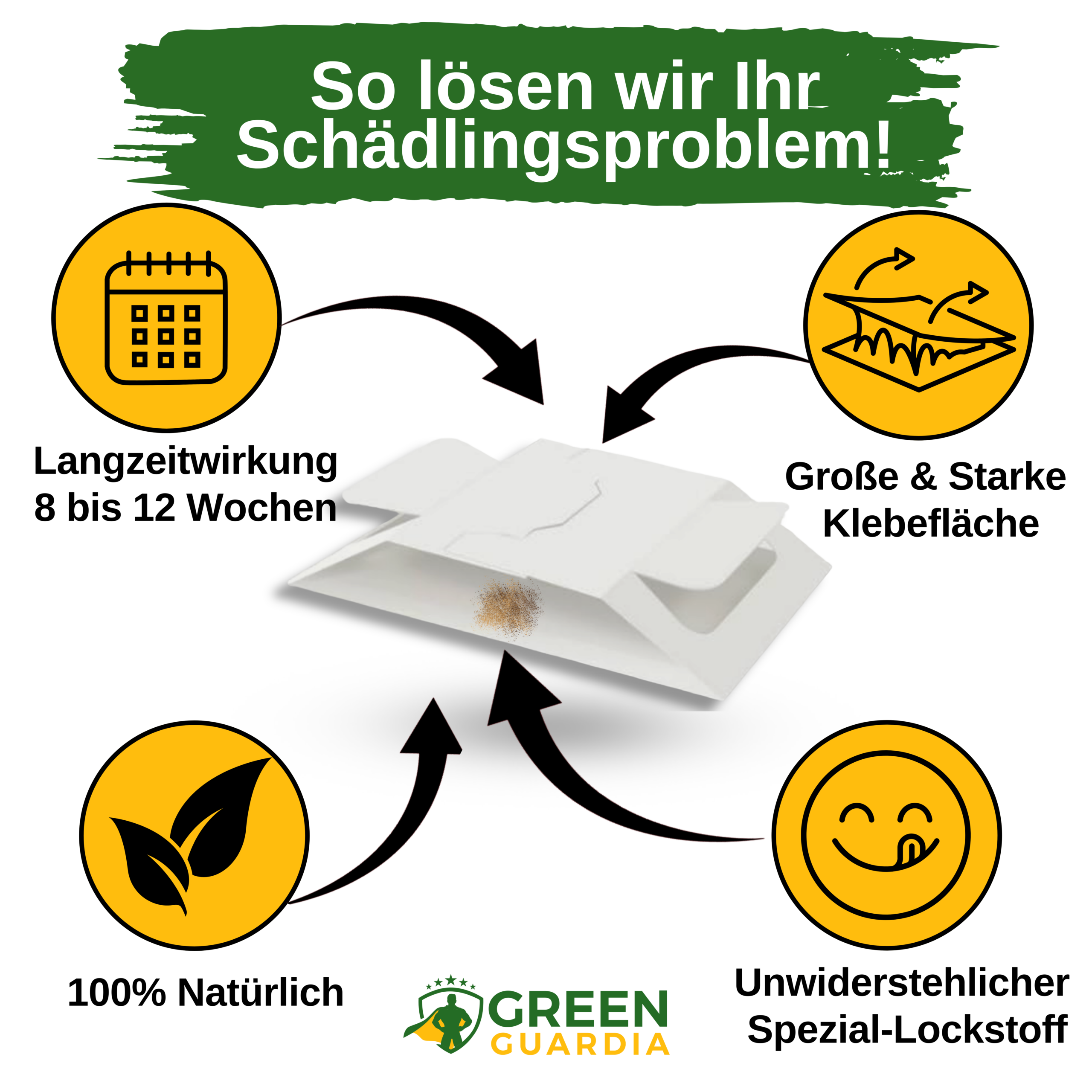 Pest / insect trap with special attractant 