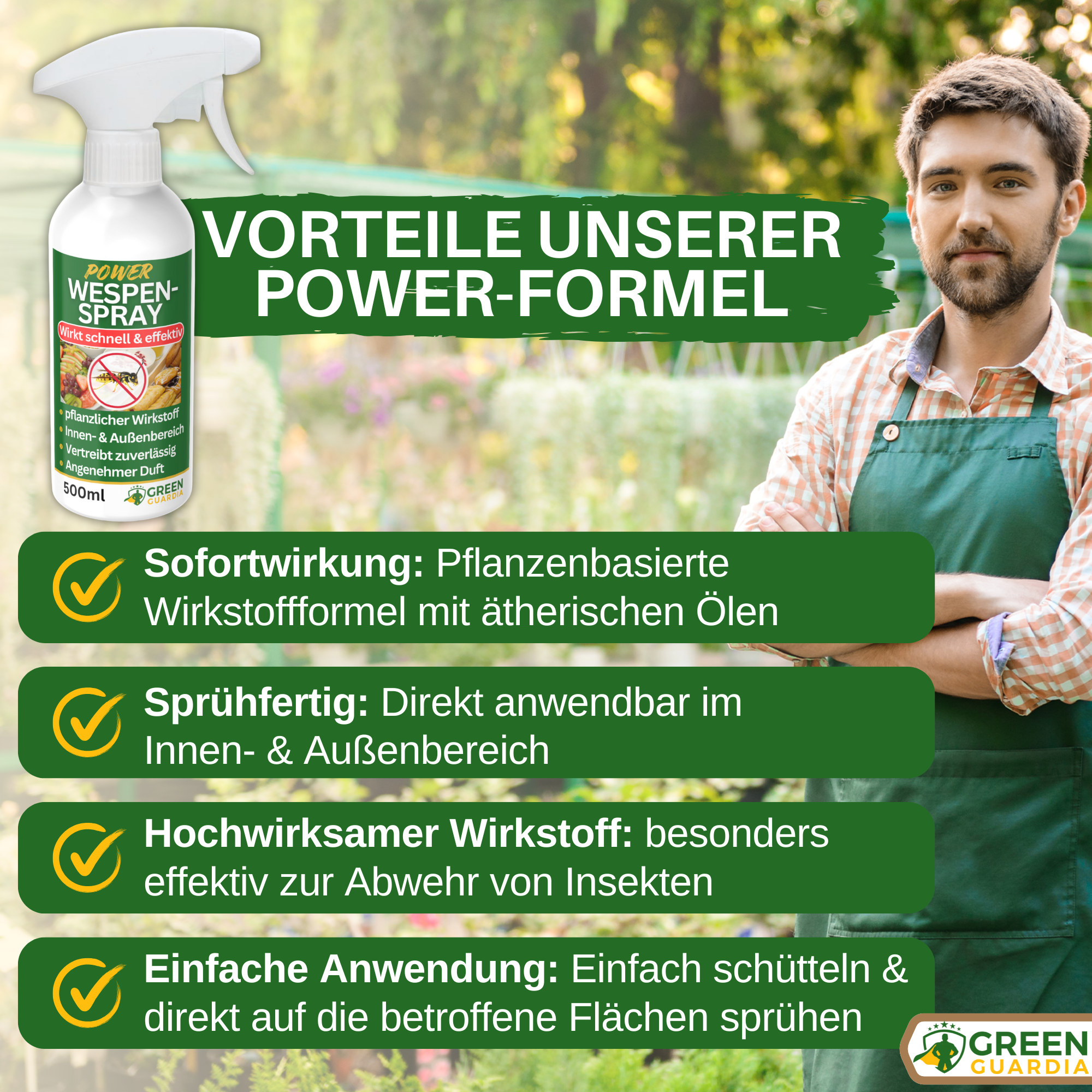 Krachtige wespenwerende sprayconcentraat