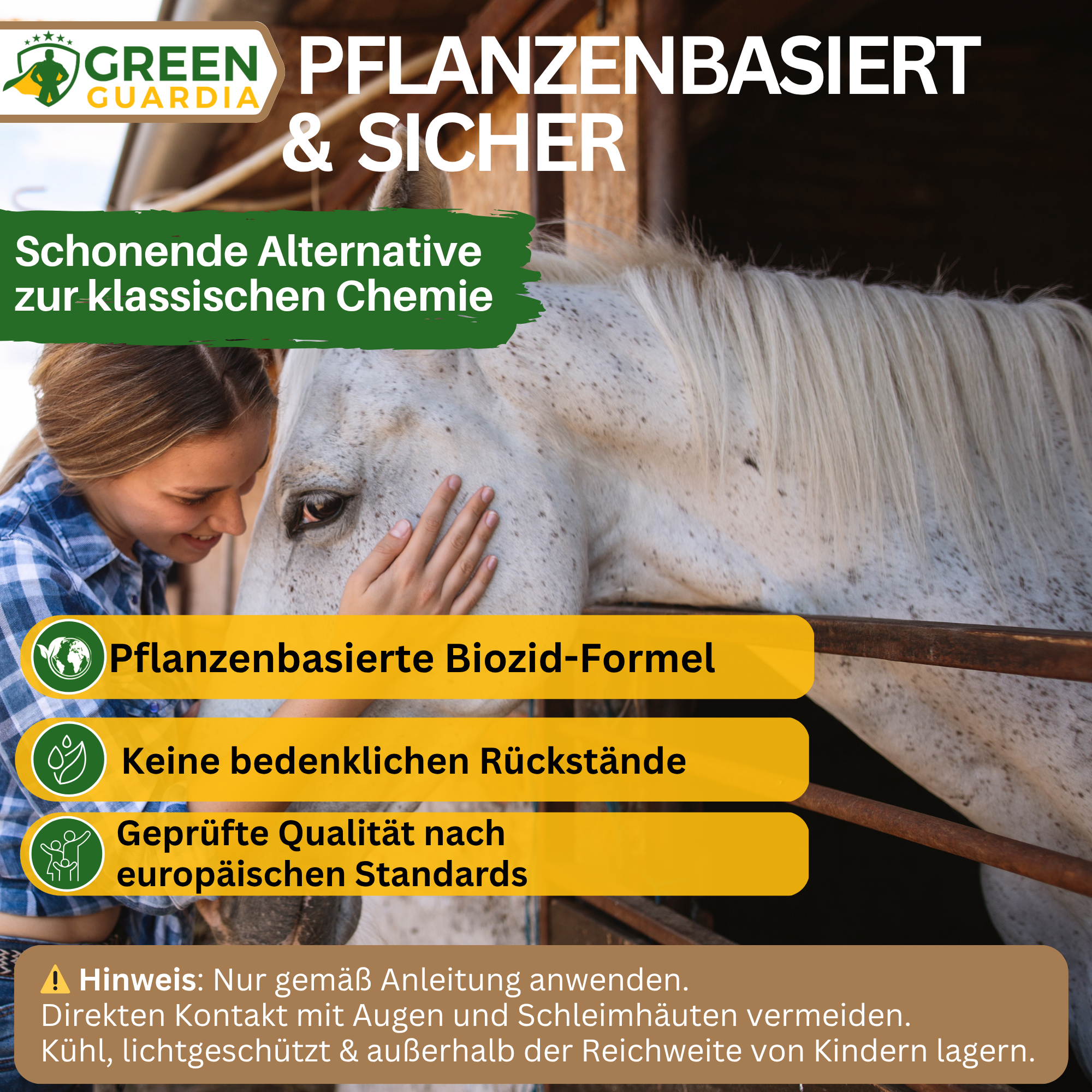 Insectenwerende spray met krachtconcentraat voor paarden