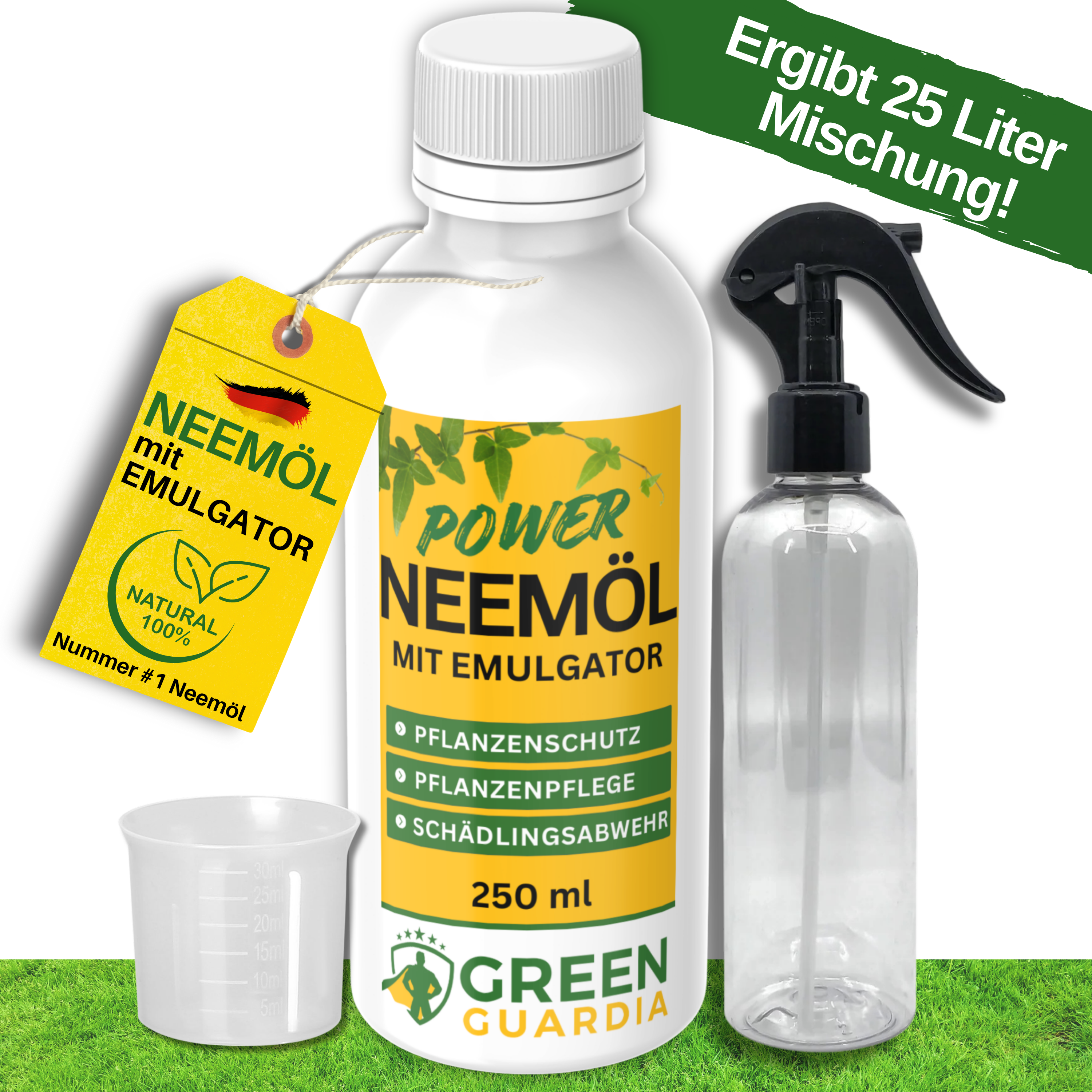 Power Neem Oil with Emulsifier for Houseplants &amp; Garden 