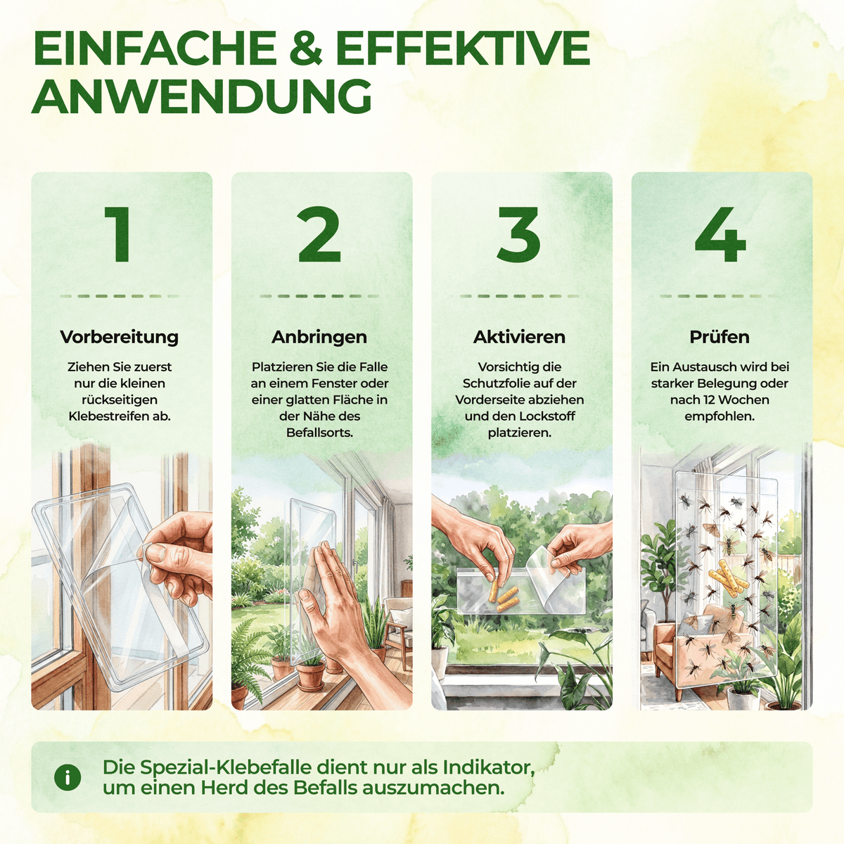 Fluginsekten Fenster-Falle - Green Guardia - Ihr Experte für Schädlinge und Pflanzen