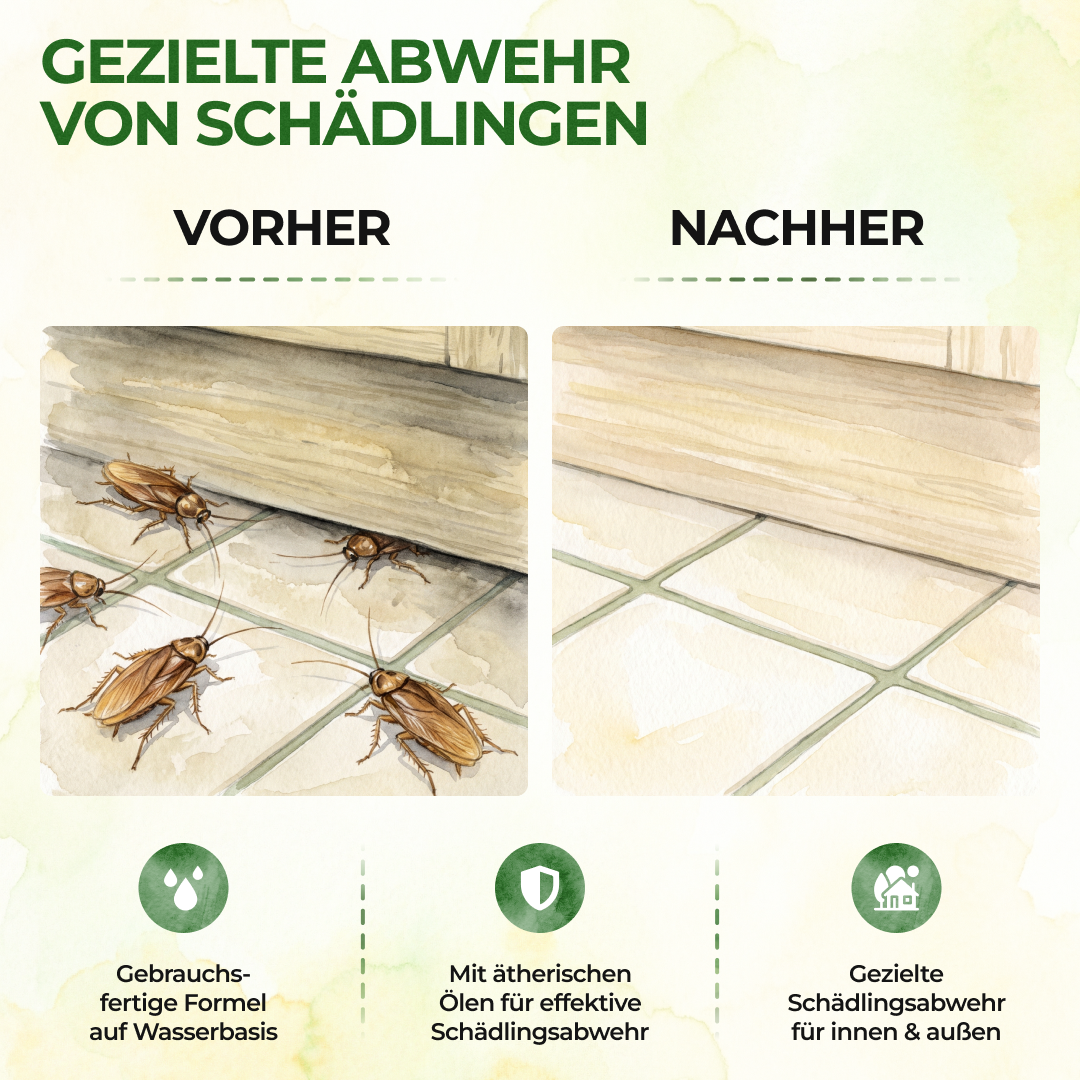 Kakerlaken / Schaben-Abwehrspray Power-Konzentrat - 500ml