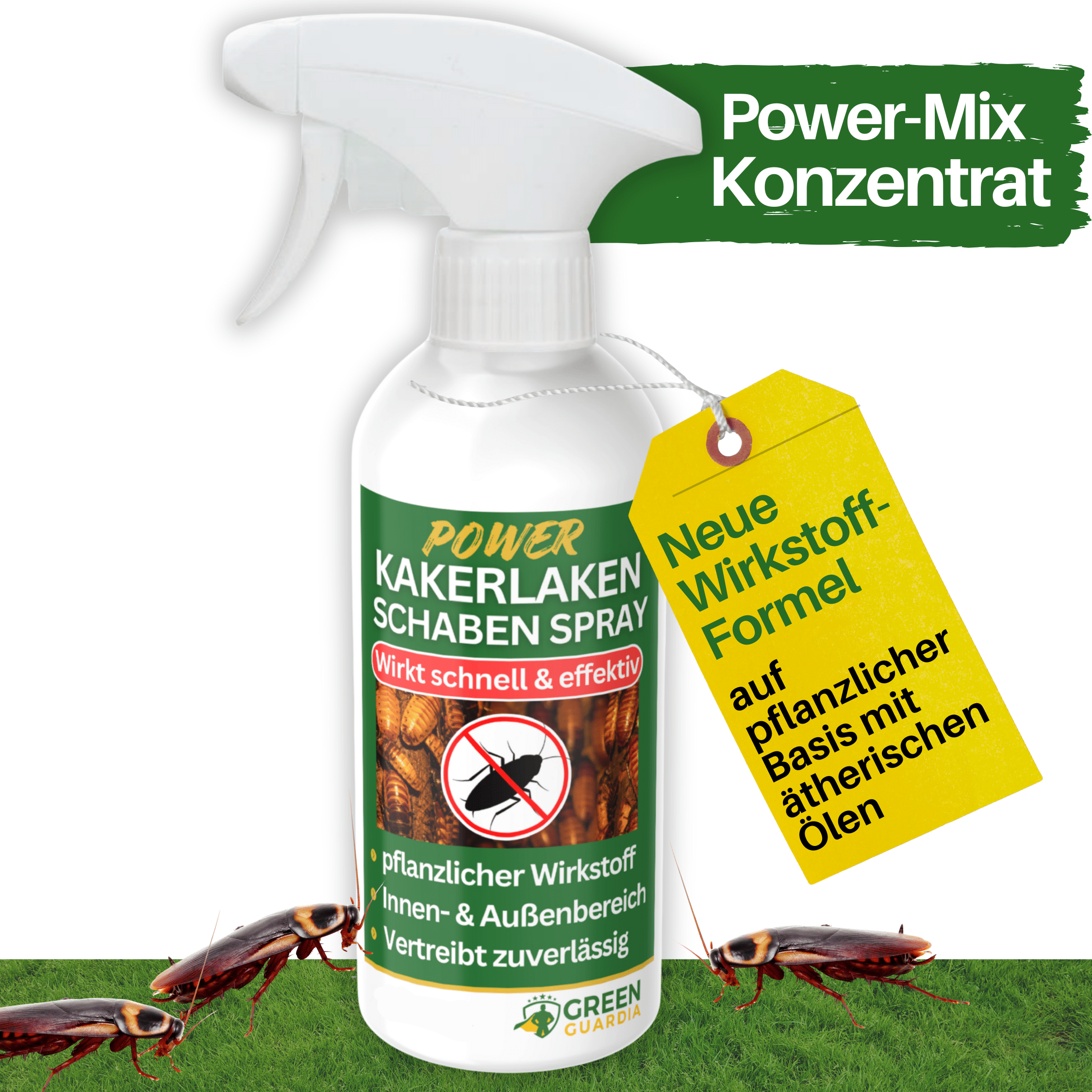 Kakerlaken / Schaben - Abwehrspray Power - Konzentrat - Green Guardia - Ihr Experte für Schädlinge und Pflanzen