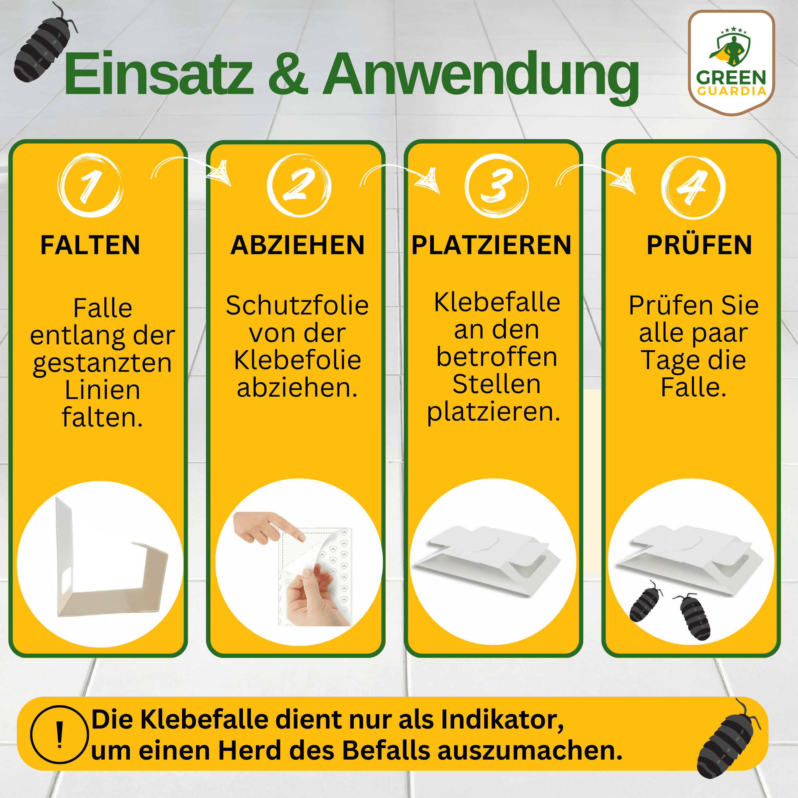 Kellerasseln Falle mit Spezial - Lockstoff - Green Guardia - Ihr Experte für Schädlinge und Pflanzen