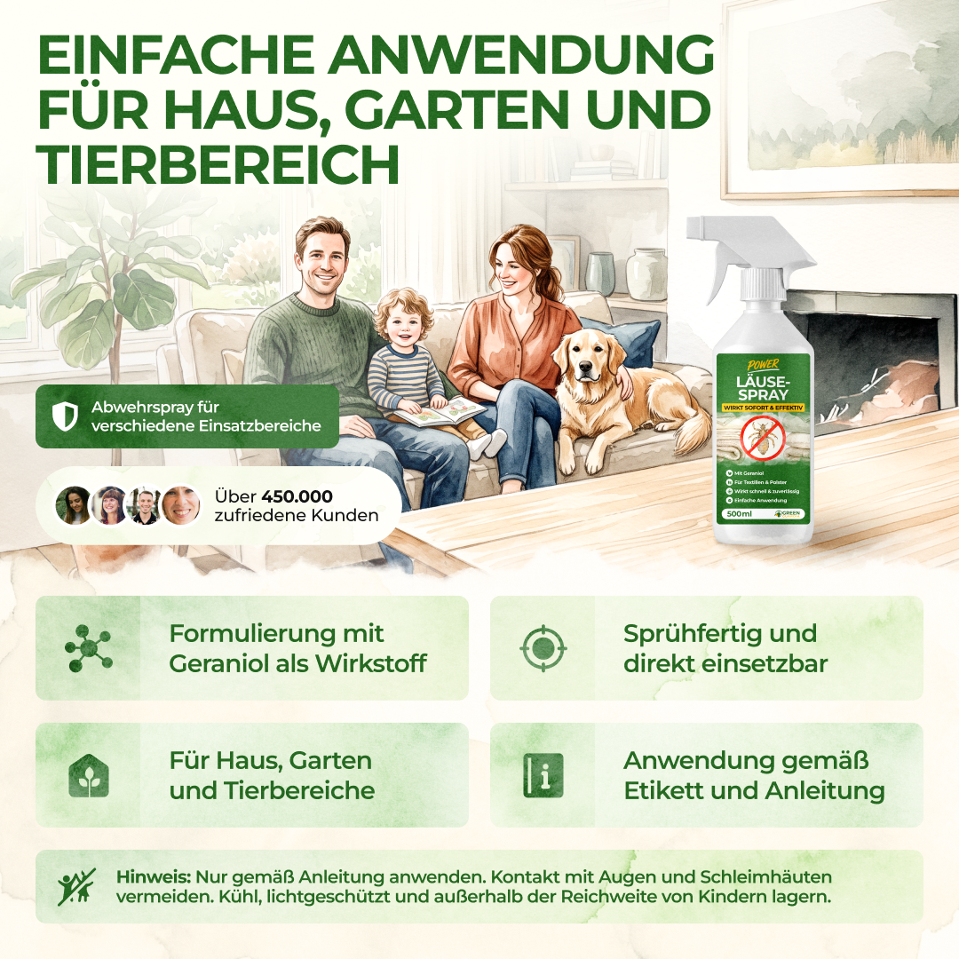 Läuse-Abwehrspray Power-Konzentrat - 500ml