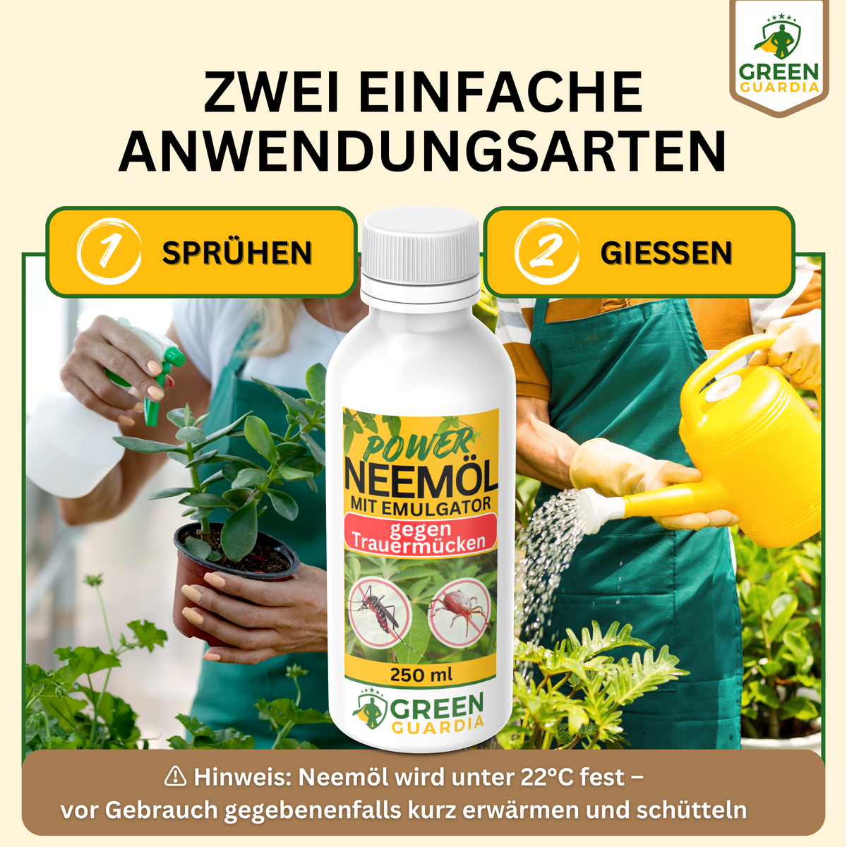 Power Neemöl gegen Trauermücken - Green Guardia - Ihr Experte für Schädlinge und Pflanzen