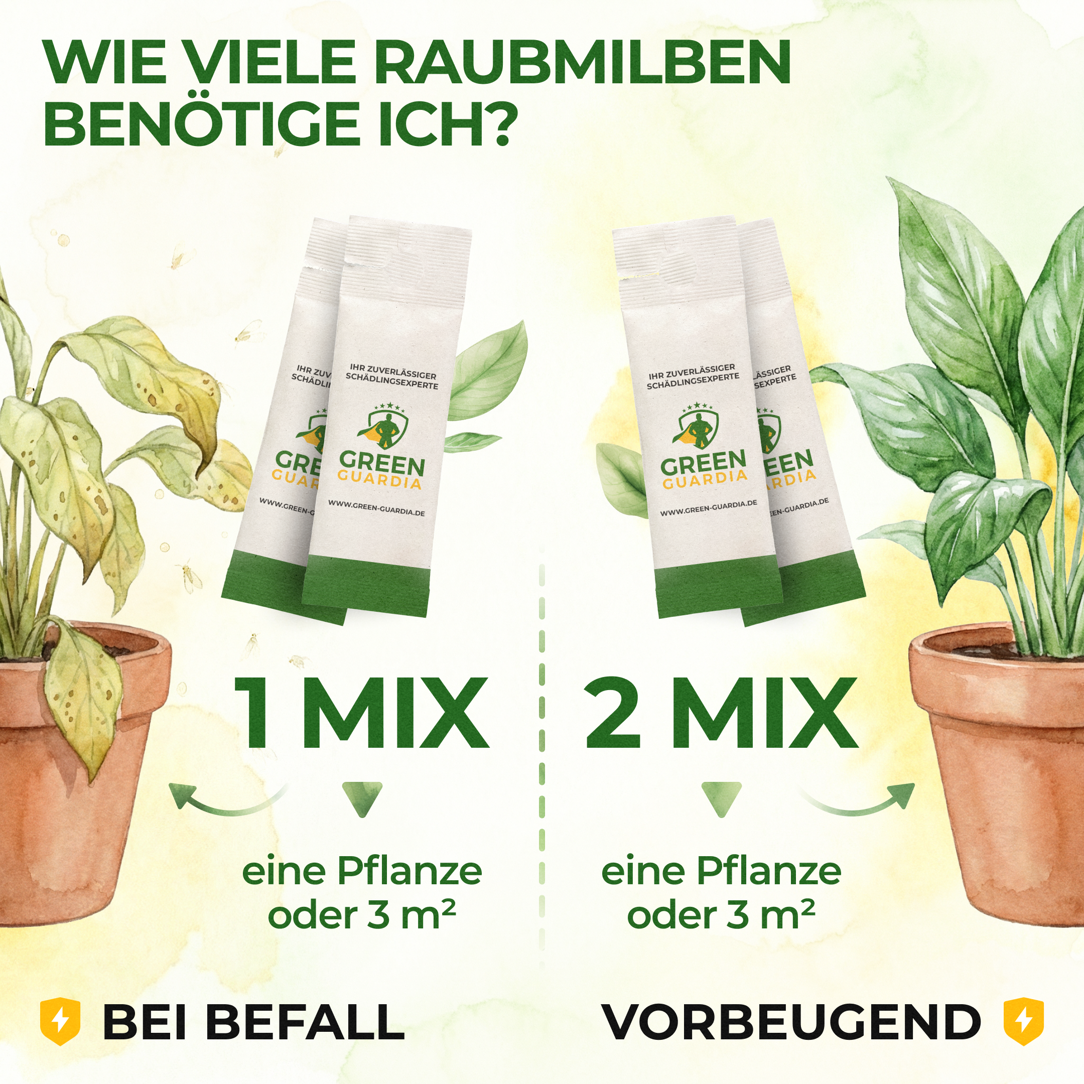 Roofmijtenmix tegen trips en spint om op te hangen of te strooien